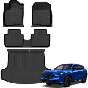 Auxko All Weather Floor Mats Cargo Mat for 2026 2025 Acura ADX TPE Liners Accessories Guard Odorless Anti-Slip Floor Liners & Trunk Liner for 2026 2025 Acura ADX
