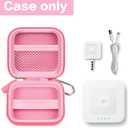 Chip Card Reader Scanner Case, Hard Carrying Bag Holder Fits Square A-SKU-0485 Contactless and Chip Reader with USB Charge Cable for EMV Chip Cards/Apple Pay/Android Pay/More - Pink