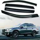 Original 4pcs Wind Deflector, Outside Mount Tape-On Waterproof Protective Rain Guards, Sunroof Side Window Visors Compatible with 2015-2019 Subaru Outback 94376