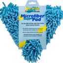 STAR BRITE Reggae Wet/Dry Pad - Super Absorbent Microfiber for Boat, Car & RV - Scratch-Free Cleaning with Articulated Base (040128) (Large (Pack of 1))