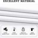 DONREN Doorway Privacy Curtains - Room Divider Soundproof Draperies, Window Treatment Thermal Insulated for Bedroom, 52 x 80 Inches Long, 2 Panels, Pure White