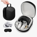 sarlar Quest 3 Case, Hard Carrying Case for Meta Quest 3 VR Headset, Touch Controller & Original Fabric Head Strap Accessories, Ideal for Travel & Home Storage with Lens Protector Cover