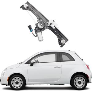 Dasbecan Front Right Passenger Side Window Regulator Assembly w/Motor Compatible with Fiat 500 2012-2019 1.4L Replaces 751-649 68070266AC 68070266AD 68070266AE Dasbecan Front Right Passenger Side Window Regulator Assembly w/Motor Compatible with Fiat 500 2012-2019 1.4L Replaces 751-649 68070266AC 68070266AD 68070266AE