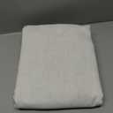 Back Tab Linen Curtains 96 inches Long 2 Panels Set for Living Room Sliding Glass Door Ivory Cream Semi Sheer Curtains Light Filtering Canvas Cloth Linen Drapes 96 inch Floor to Ceiling Length (Natural)