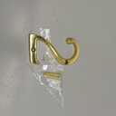 QCAA Traditional Heavy Solid Brass House Number 2, 4", Polished Brass Lacquered, 1 Pack, Made in Taiwan