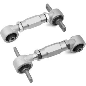 BARTOO Rear Camber Arms Kit Aluminum Dog Bone Adjustable Control Arm For Honda Civic EK EG CRX 1988-2000 (Silver)