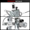 Front Left Power Window Regulator with Motor Assembly Compatible with Bu-ick Lesabre 2000-2005 Driver Side Replace 741-762 82132 660254 15231241 25713422