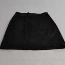 Women's High Waist Faux Suede Side Split Bodycon Short Mini Skirt S