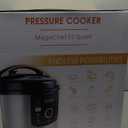 MegaChef 12 Quart Electric Digital Pressure Cooker, Multi-Cooker with 15 Preset Cooking Functions, Stainless Steel Cooking Pot and Glass Lid
