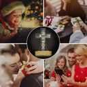 Jesus Cross 3D Night Light, Christian Gifts for Boys Girls, Christmas Gift Warm White Wooden Handmade, The Lord Desk Lamps Room Home Decor Xmas Birthday Easter Cross Gifts