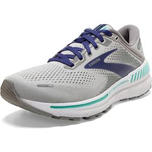 Brooks Women's Adrenaline GTS 22 Supportive Running Shoe (10.5 Narrow, Alloy/Blue/Green)