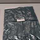 MANGOPOP Women's Cross Wrap Ruched Plunge Sexy Deep V Neck Slim Fit Long Sleeve Fleece Lined T Shirt Tunic Tops Tee (Green, M)