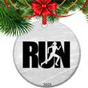 2025 Running Ornament  Marathon & Half Marathon Finisher Gift, Cross Country Keepsake for Runners  Christmas Tree Decoration for Athletes (C3)