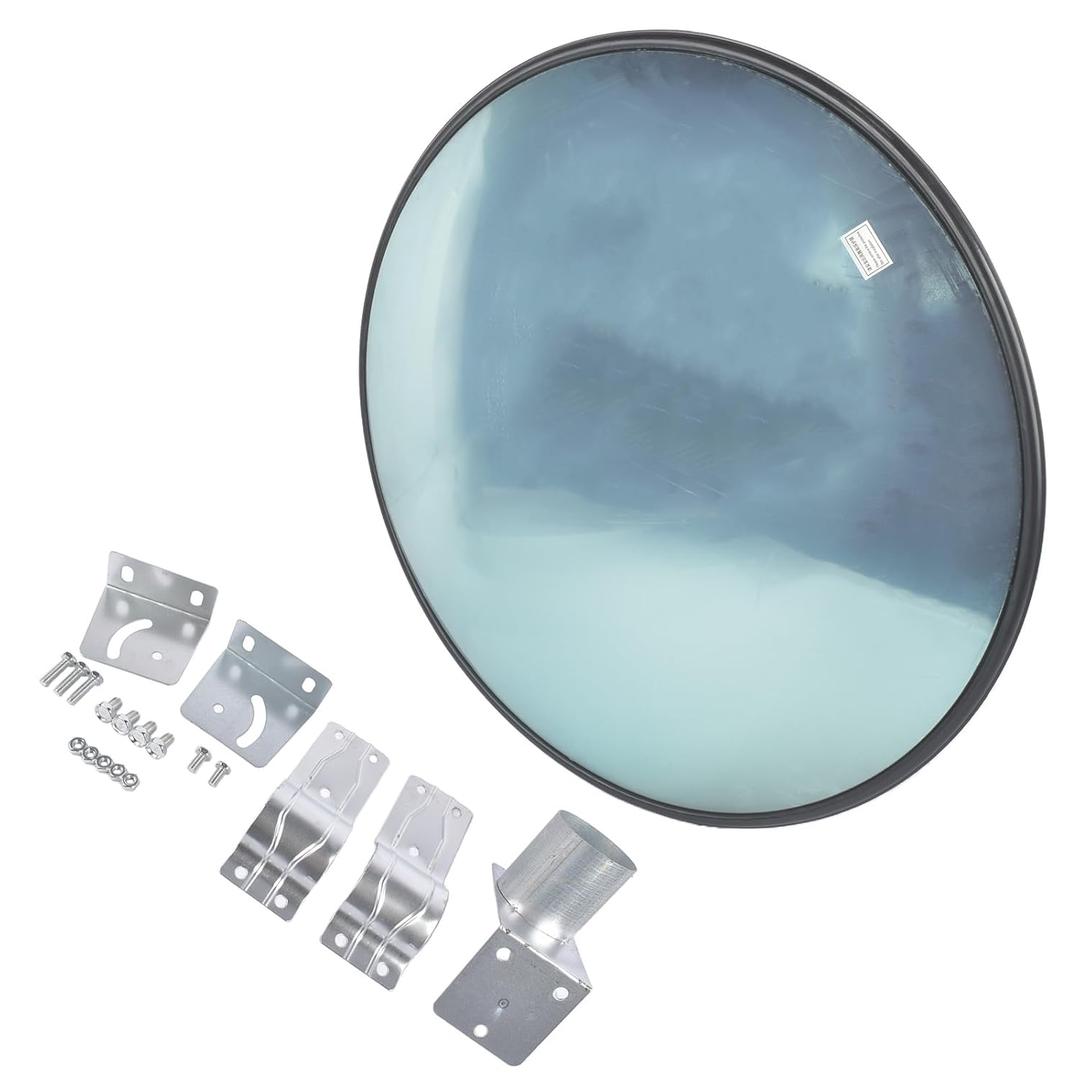 32'' Convex Traffic Mirror, Acrylic Blind Spot Miror, Driveway Security Mirror for Garage Retail Stores Warehouses Office and High-Traffic Areas