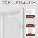 Yotache Screen Doors with Magnets Fit Doors 34 x 78, Screen Size 36" x 79" Heavy Duty Door Net Enjoy Fresh Air, White