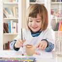 ABOOFAN Unfinished Wooden Apples 5pcs Wooden Crafts DIY Unpainted Fruit Shape Art Crafts for Color Painting Mini Peg Dolls