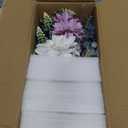 MARTINE MALL Fake Flowers in Vase, Faux Flowers in Vase, Dahlia Artificial Flowers in Vase Centerpiece Table Decorations Artificial Flower Arrangement for Home Dining Room Office Farmhouse
