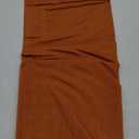 Simplebrand Terracotta Small Cafe Curtains Tier 24 Inch Length 2 Panels Set, Modern Solid Blackout Small Window Cafe Curtains for Bathroom, Basement, Cabinet, Camper, Terracotta, Each 30"Wx24"L Inches