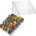2 Pack Toy Cars Display Shelf for Hot Wheels, Clear 7 Layers Toy Cars Display Case Storage Organizer