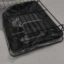 Kitsure Dish Drying Rack - Compact Dish Rack with Utensil Holder & Adjustable Water Outlet, Rust-Proof & Scratch-Resistant Drying Rack for Kitchen, 14.5" x 12.0" x 4.0", White