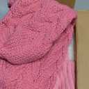 5 Packs Christmas Knitted Hanging Stockings,Xmas Large Farmhouse Rustic Neutral Cable Knit Personal Stockings Decorations for Christmas Tree Fireplace Family Holiday Party Decor18in 15in (White&pink B)