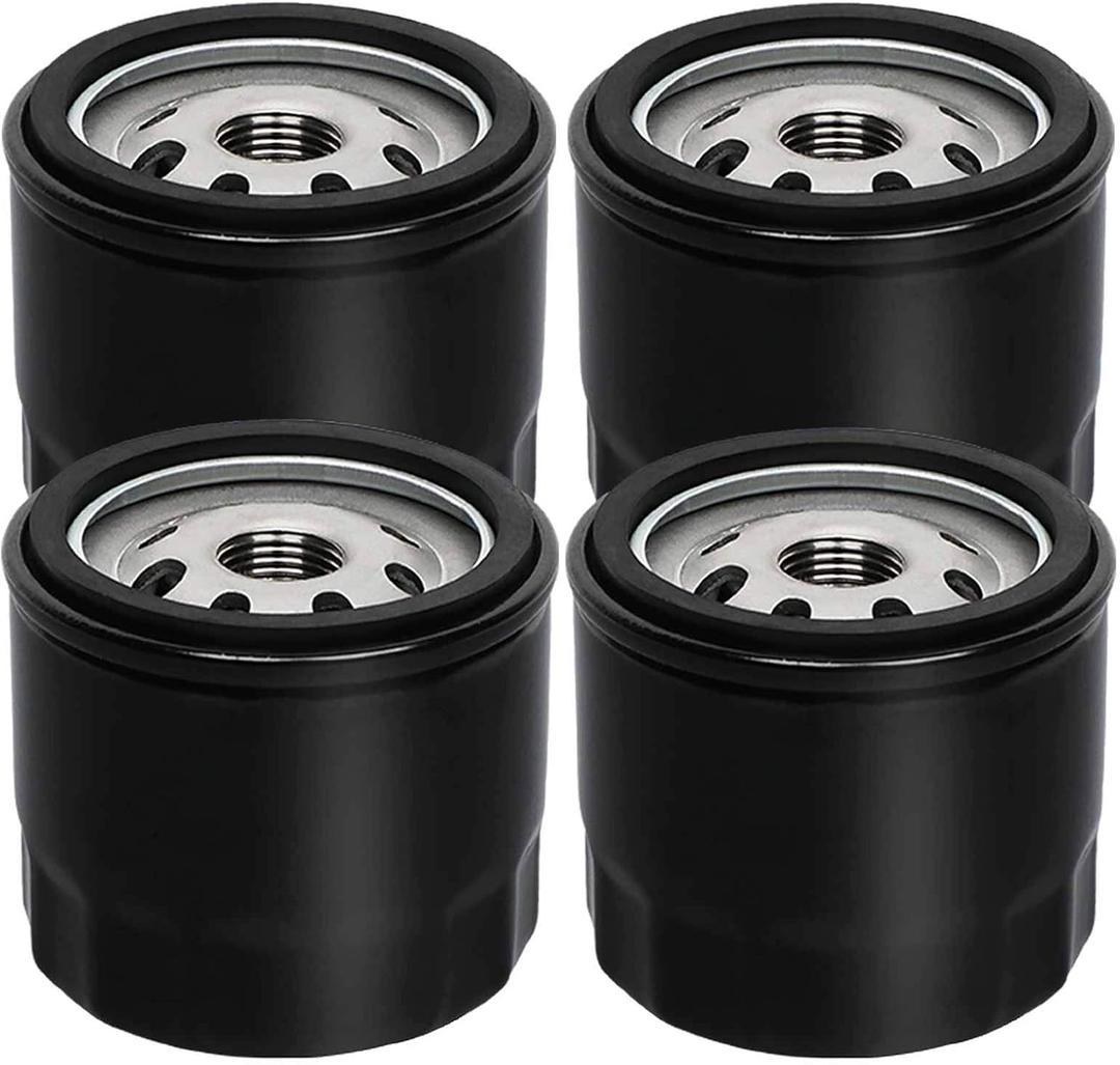 HOODELL 4 Pack 12 050 01-S Oil Filter, Professional Factory Oil Filter Fits Kohler Engine Troy Bilt Bronco 12 050 01 1205001-S 12 050 01-S1, Lawn Mower Oil Filter