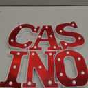 Aurelema Casino Party Decorations 6.3" Movie Night Letters Sign Decor Battery Powered Marquee Lighted Sign LED Letter Lights for Casino Theme Summer Party Birthday Home Tabletop Wall Decor Supplies