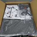 2 Shelves Mobile Projector Stand, Rolling Laptop Stand Adjustable Height to 47 Inches, Podium Stands with Ventilated Tray, Heavy Duty, Laptop Floor Stand for Office, Home, Stage, DJ