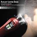 Hair Clippers for Men Professional Clippers for Men Cordless&Corded Barber Clippers for Hair Cutting & Grooming. Rechargeable Hair Trimmer Kit for Household (Red)