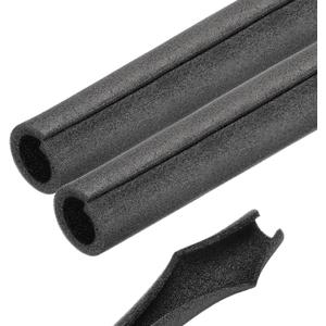 2pcs Pipe Insulation Foam Tube 1-3/8" ID x 2.2" OD 2ft Black