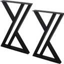 MBQQ Rustic Decor Triangle Table Legs, Heavy Duty Metal, 28' Height, 17.7' Wide, Industrial Modern, DIY Iron Bench Legs