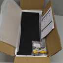 WOPITUES Floating Shelves for Wall with Cube Shelf, Wall Shelves with Metal Rail for Bathroom Decor, Bathroom Organizers and Storage, Over Toilet Shelves for Toilet Paper-Black (15.7 inch)