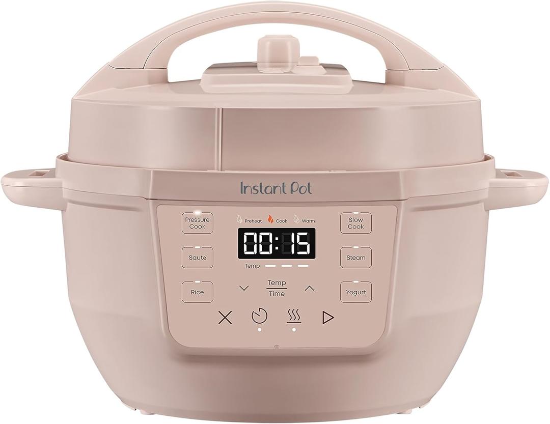 Instant Pot 4QT RIO Mini 7-in-1 Multi-Cooker, Pressure Cooker, Slow cook, Saut, Steam, Rice Maker, Yogurt, & Warmer, Rosewater, 4 Quarts
