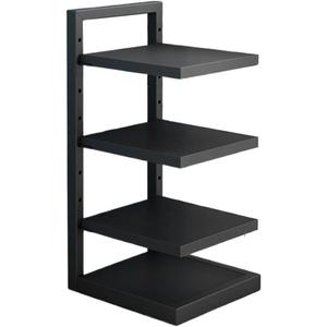 Adjustable 3-4 Tier Pots and Pans Organizer Rack - Heavy Duty 21 Cabinet Storage Solution for Kitchen, Snap-on Pan Organizer with Panels (Four Layers)