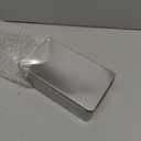 Silver Metal Tin Box Lids - Large Containers, Holder for Keeping Car Keys, Cookie, Pencil Case, 8.2 x 4.7 x 2.4 inch