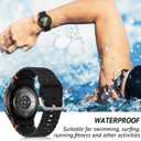 6 Pack Sport Band Compatible with Samsung Galaxy Watch 7 Band 40mm 44mm, No Gap Soft Silicone Strap for Galaxy Watch 6 5 4 FE/Galaxy Watch 6/4 Classic 47mm 43mm 46mm 42mm/Watch 5 Pro 45mm Men Women