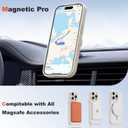 Compatible with iPhone 16 Pro Max Case 6.9" [Compatible with Mag-Safe][Camera Control Button] Magnetic Matte Translucent Phone Case for iPhone 16 Pro Max,White