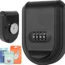 Magnetic Key Lock Box, Key Holder with Combination Lock Under Car, Magnet Hide a Key Box for Spare Key Storage Outdoor, Indoors