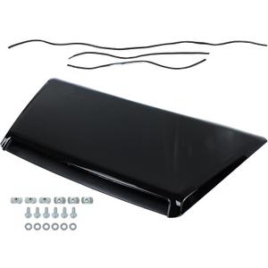 Front Upper Hood Scoop Bulge Vent Kit Black for Toyota Tundra 2014-2021