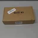 Goo-Ki Champagne Bronze Cabinet Knobs(Oval Shape) with Backplate(Square Shape) for Cupboard,Dresser,6 Packed