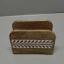 Mahasu Napkin Holder Mango Wood Upright Paper Napkin Storage Rustic Farmhouse Wood Napkin Holder Vintage Home decor (5.5"x 2.5"x 4")