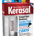 Kerasal Nail Renewal and Nail File Combo Pack, Restores Appearance of Discolored or Damaged Nails, 5 Heavy Duty Nail Files, 0.33 fl oz, Clear