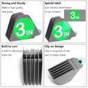 3 Inch Hair Clipper Combs Guides, Hair Clipper Guards 1 & 1/4" 1 & 1/2" 2", Mega NO.16 NO.12 NO.10 fits for most Clippers (Gray, 8pcs Mega Set)