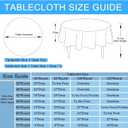 Hiasan Linen Tablecloth 90 Inch Round - Wrinkle and Stain Resistant Washable Polyester Fabric Table Cloth for Dining Room Kitchen Party, Champagne