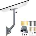 Starlink Gen 3 Mount, Adjustable Heavy Duty Wall, Roof Pole Mount Kit with Aluminum Pipe Adapter, Weatherproof Rustproof for Concrete, Wood, Brick Walls, Easy Installation for Gen 3 Starlink