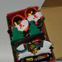 Max Fun 12Pcs Christmas Glasses Glitter Holiday Party Glasses Frames Christmas Decoration Accessories Costume Eyeglasses for Christmas Parties Holiday Favors (One Size Fits All)