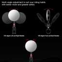 Scooter Rear-view Mirror Compatible with Ninebot by Segway All KickScooters MAX G30 G2 G3 ZT3 Pro GT3 F3 E3(Except Air T15), Adjustable Wide-Angle Vision Rearview Mirrors Original Accessories 2-Pack