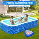 2 x Nattork Inflatable Foot Bath Basin for Pool Entry, Foldable Foot Wash Tub for Above Ground Swimming Pools, Hot Tubs, and Outdoor Spas, Lightweight Foot Cleaning Basin for Pool Ladder Hygiene Shark