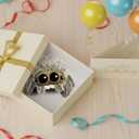 Spider Plush Toy, 7.87in Cute Jumping Spider Stuffed Animal, Soft Cartoon Plush for Kids, Desk Decor & Gift
