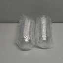 50pcs 6oz Small Plastic Dessert Bowls Ice Cream Bowls Reusable Flower Shaped Party Serving Elegant Buffet Serving Cups for Nuts, Salad, Fruit, Snacks and Yogurt (Clear)